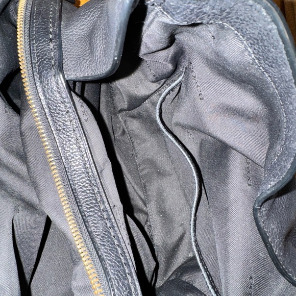 Coach Black Leather Shoulder Bag - Picture 8 of 13